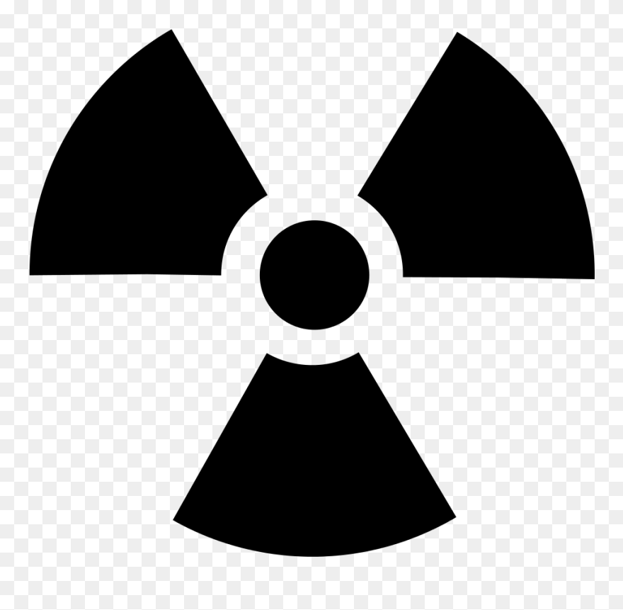 Nuke Clipart Radioactive Sign - Radiation Symbol Svg - Png Download