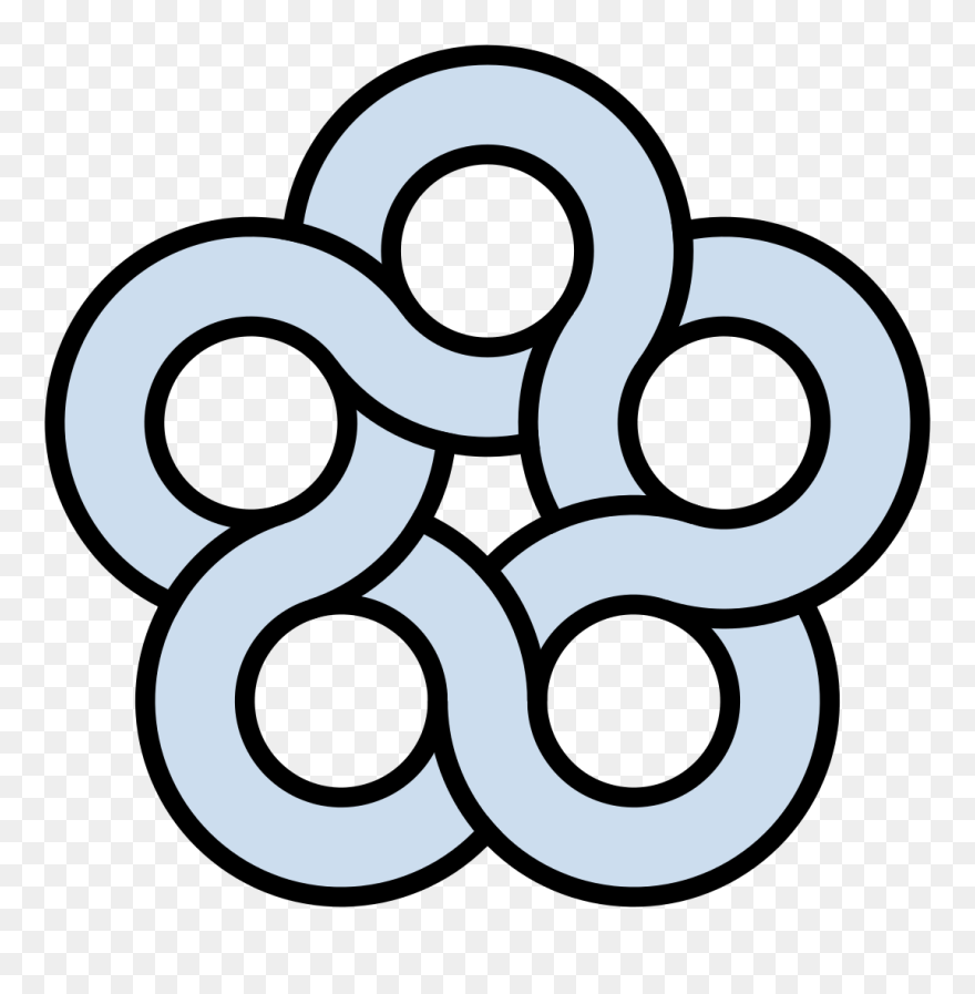 Pentagram Free Pnglogocoloring Pages - Arcs And Circles Design Clipart