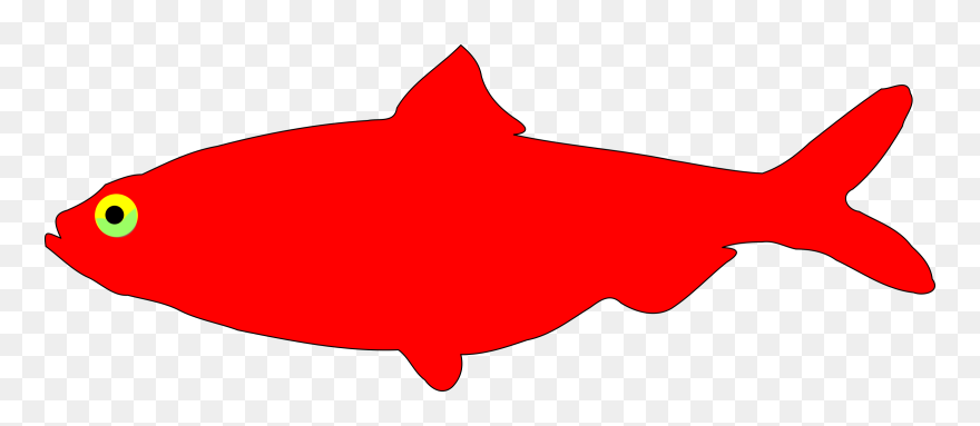 Red Flag Clip Art - Transparent Transparent Background Fish Cartoon - Png Download