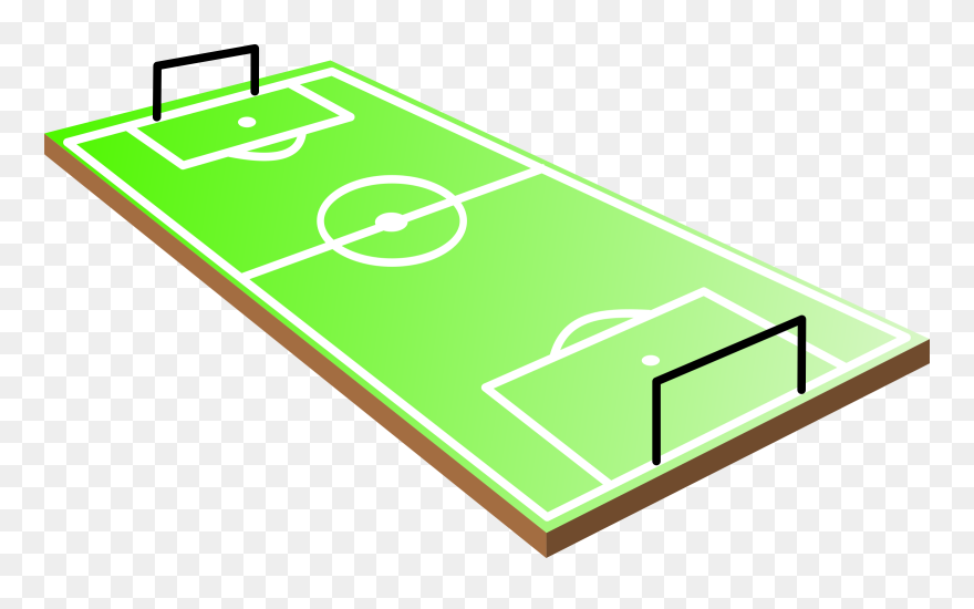 Football Field Clip Art - Dessin Terrain De Foot - Png Download