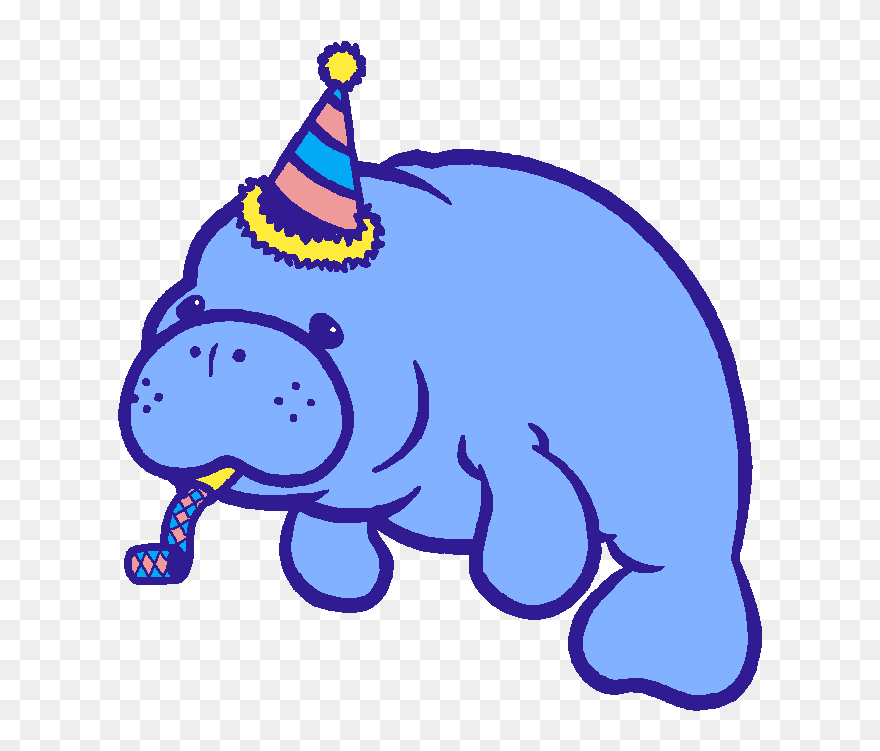 Manatee Line Art Transparent Clipart
