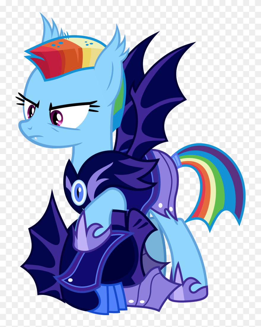 Alternate Hairstyle, Alternate Timeline, Armor, Artist - Nightmare Moon Rainbow Dash Clipart