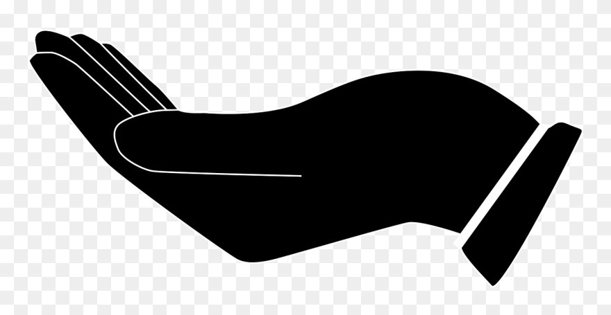 Cupped Hand Silhouette Clipart