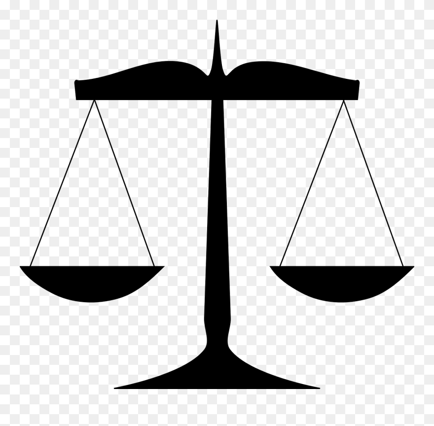 Scales Of Justice Clip Art - Png Download