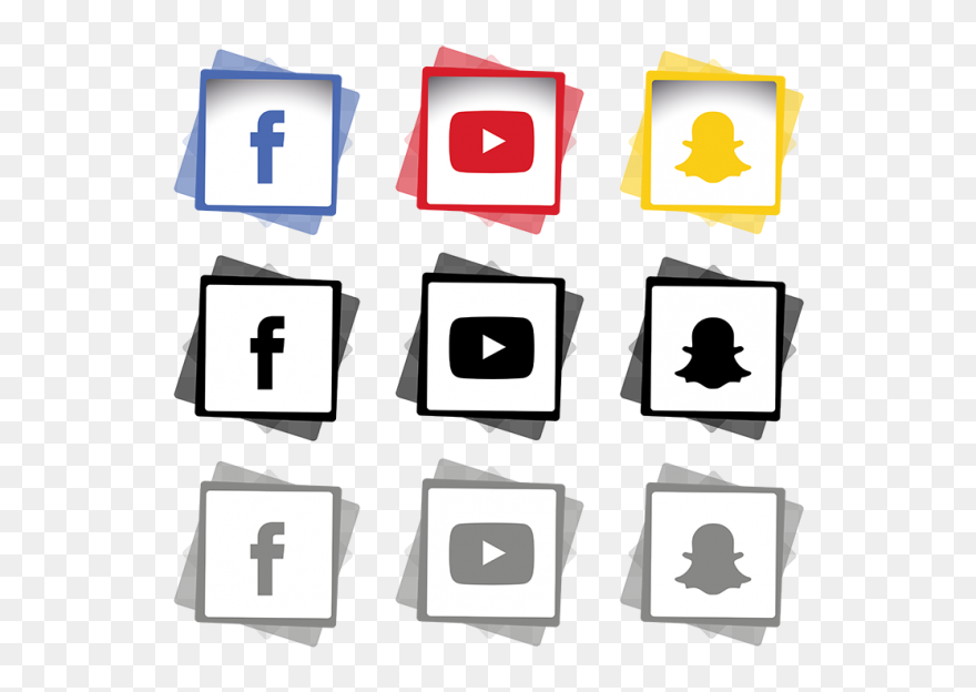 Social Icon Pack Clipart Clipart Stock Hd Hexagon Clipart - Social Media Png Free Transparent Png