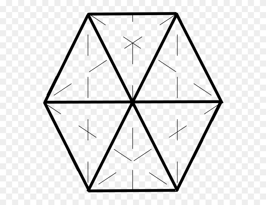 Hexagon Clipart Black And White - Png Download