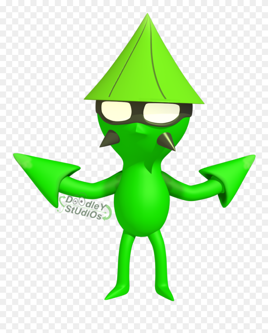 Squid Hero Mascot - Cartoon Clipart