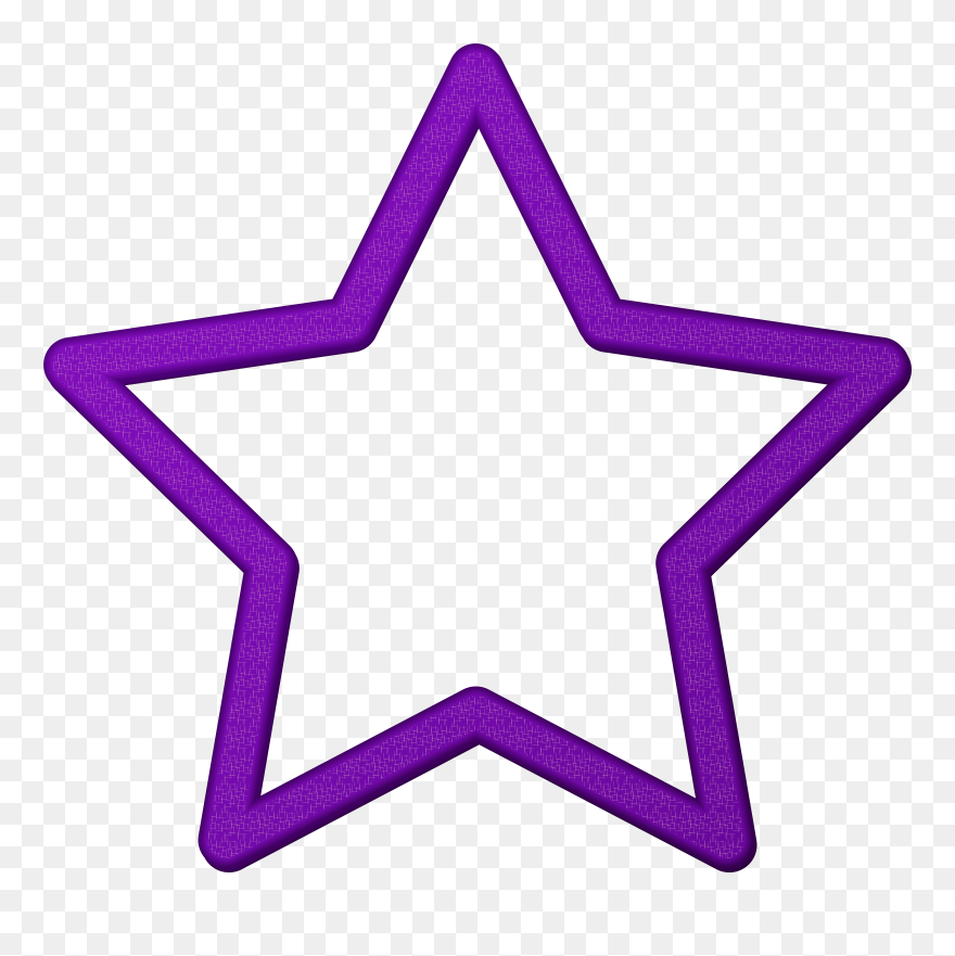 Purple Star Border Frame Png Clip Art Transparent Png