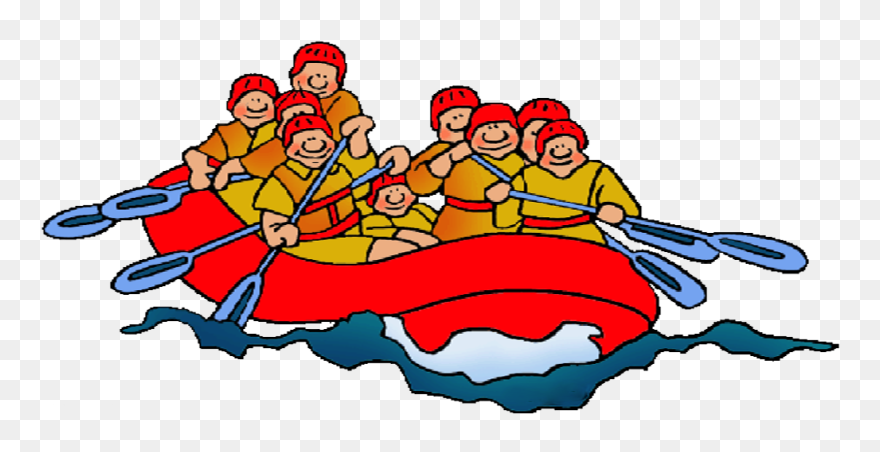 White Water Rafting Clip Art - Png Download