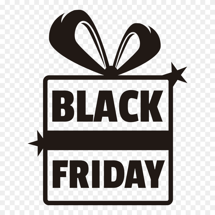 Festive Black Friday Window Window Sticker Clipart