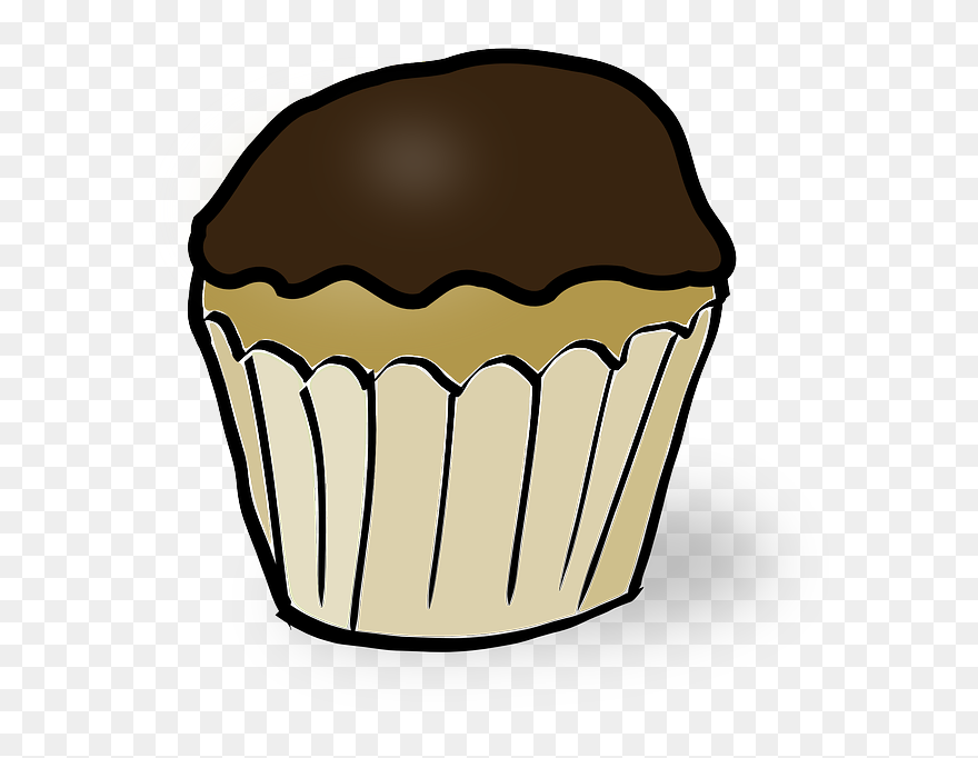 Muffin, Chocolate, Cupcake, Brown - Muffin Clipart - Png Download