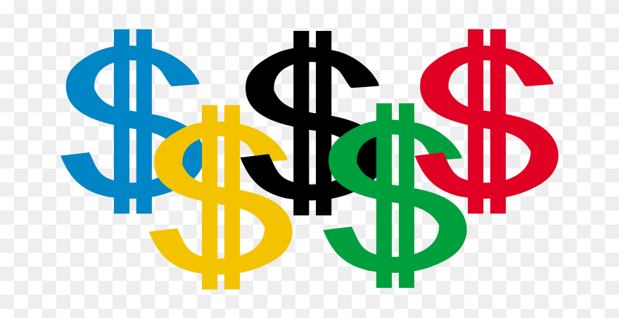 Pics Of Dollar Signs - Money And The Olympics Clipart