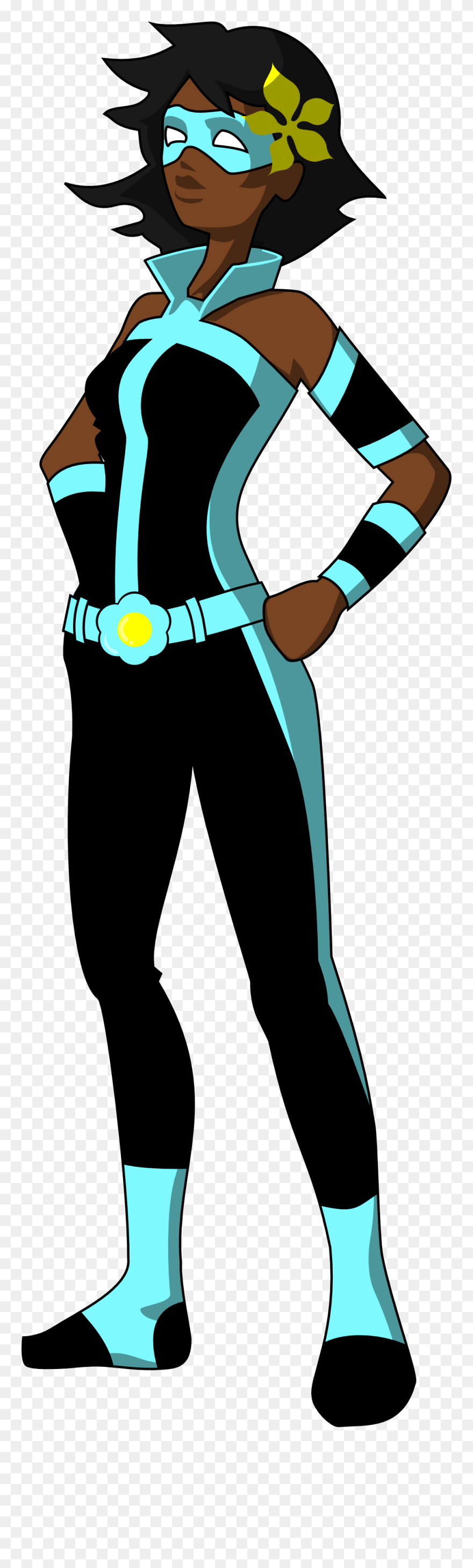 Heroine - Clipart - Flower Superhero - Png Download