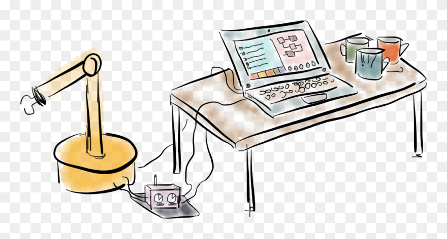 Computer Desk Clipart