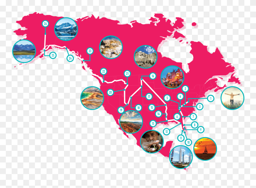 Catalyst Adventures Mapvpng - American Continent Map Png Clipart