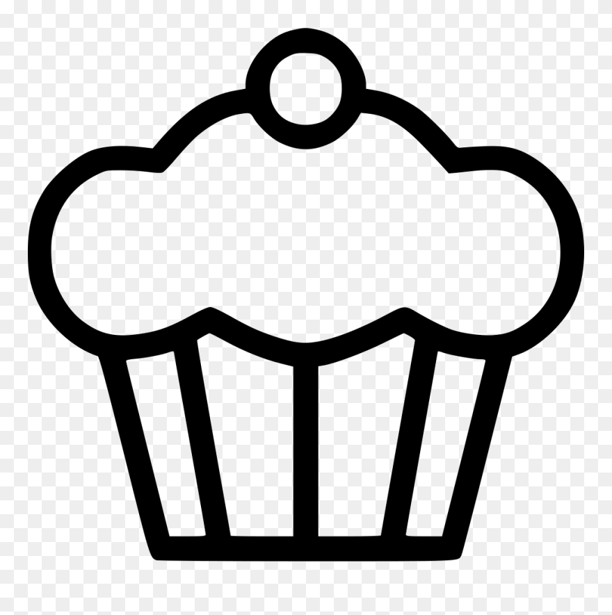 Undefined - Ice Cream Cup Black And White Clipart - Png Download