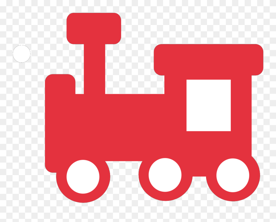 Cartoon Red Train Clipart