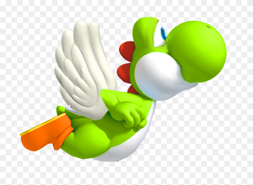 Yoshi Png Photos - Blue Yoshi With Wings Clipart
