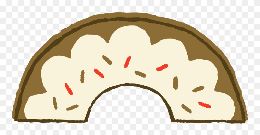 Doughnut Clipart Man Masterpiece Many Donut To Your - Half Of A Donut - Png Download