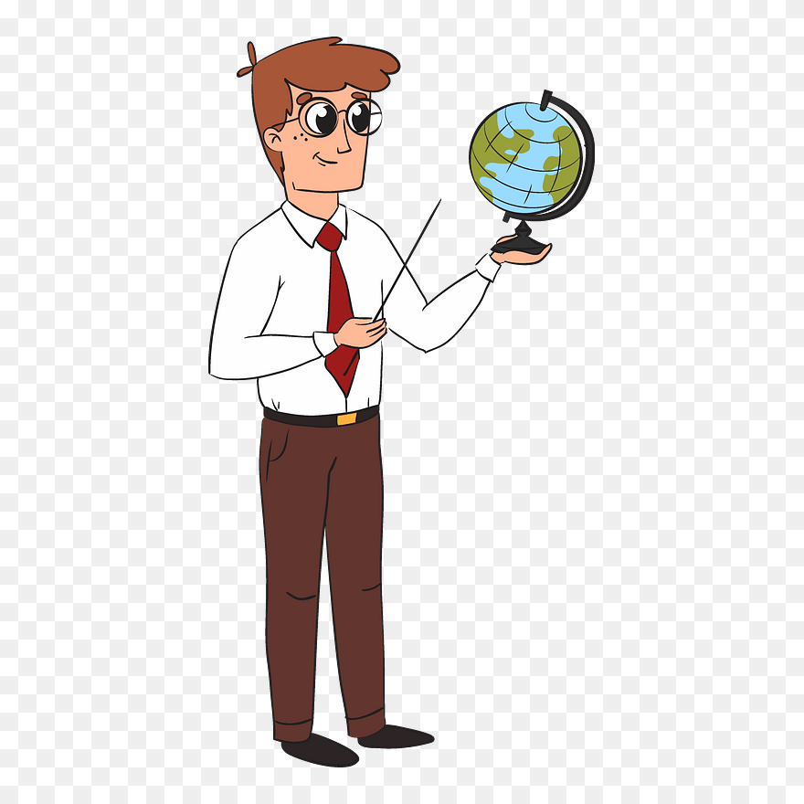 Teacher Clipart - Cartoon - Png Download