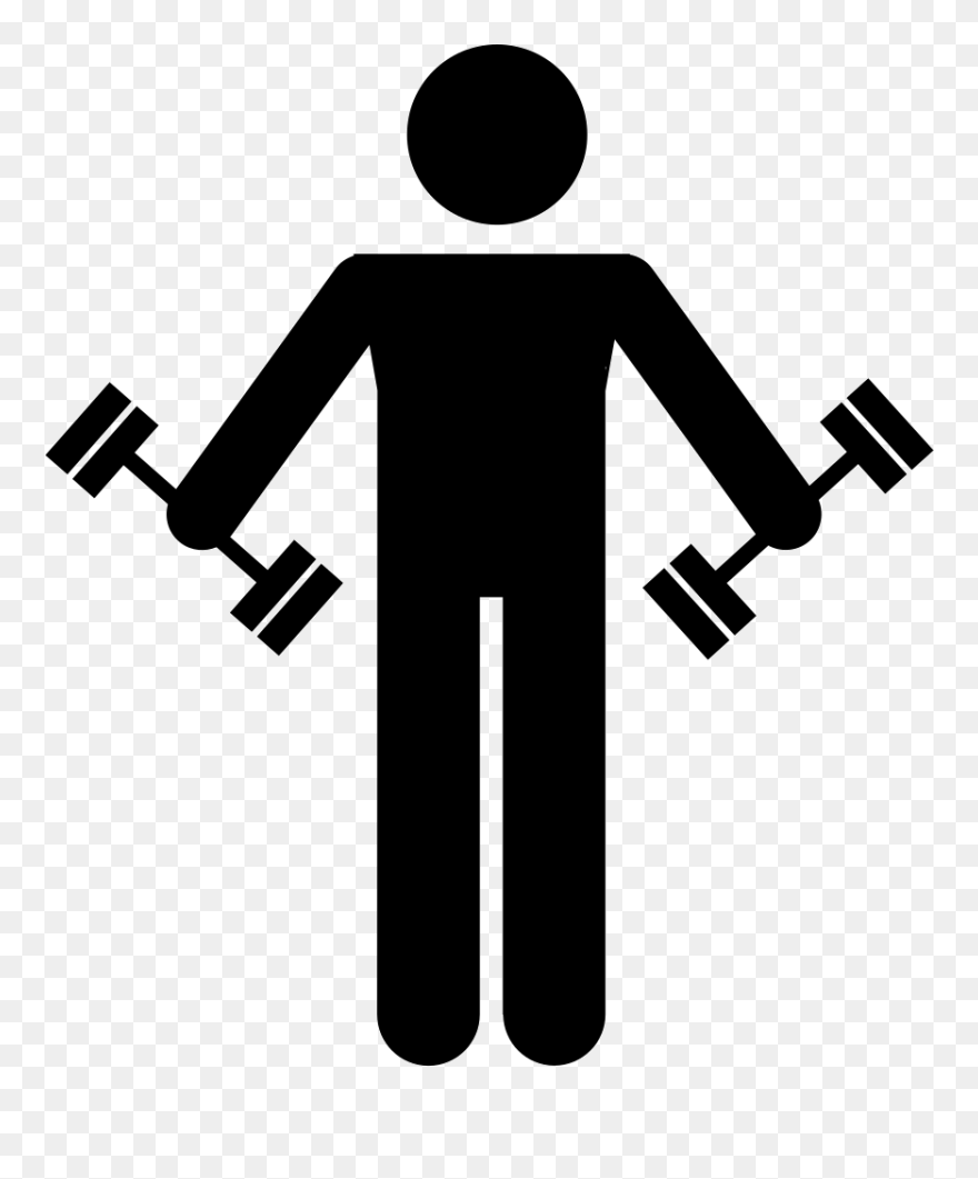Transparent Weightlifting Clipart - Man Lifting Weights Clipart - Png Download