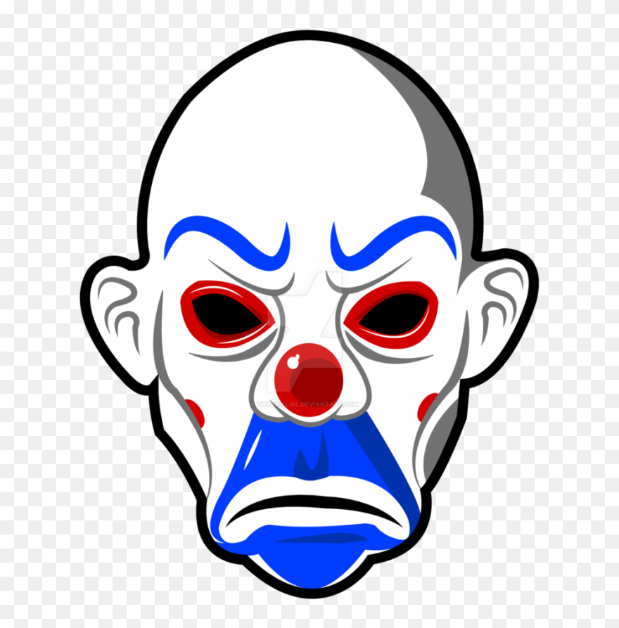 Joker Mask Png Vector, Clipart - Transparent Joker Face Png