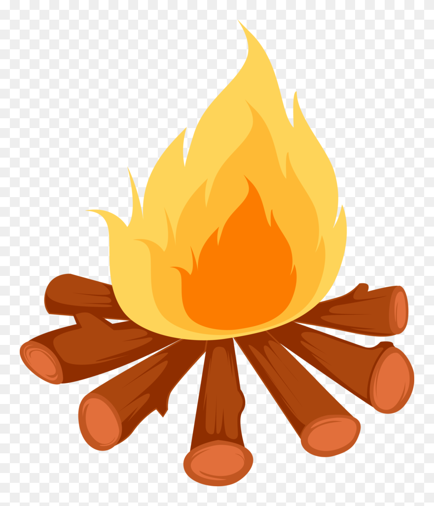 Transparent Fire Cartoon Png - Campfire Cartoon Clipart