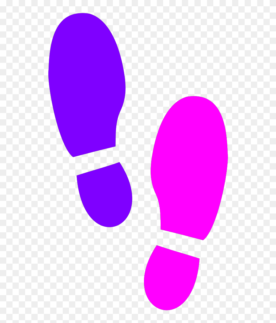Shoe Prints Color Clipart