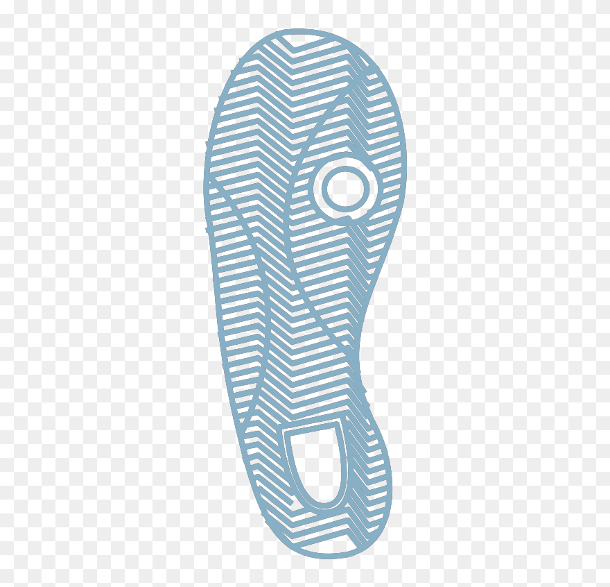Blue Foot Prints Svg Clip Arts - Shoe - Png Download