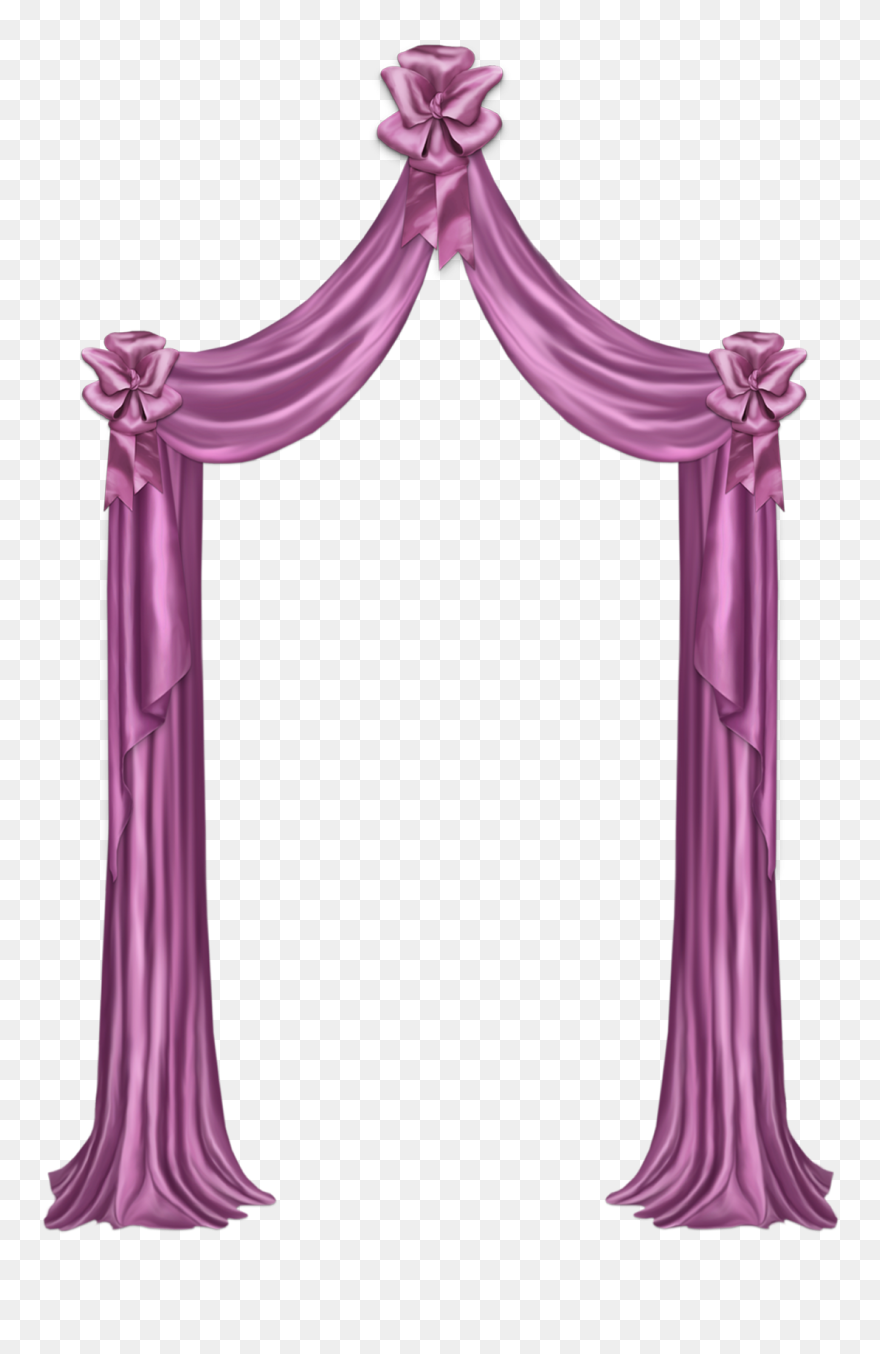Curtain Clip Art - Curtain Page Border - Png Download