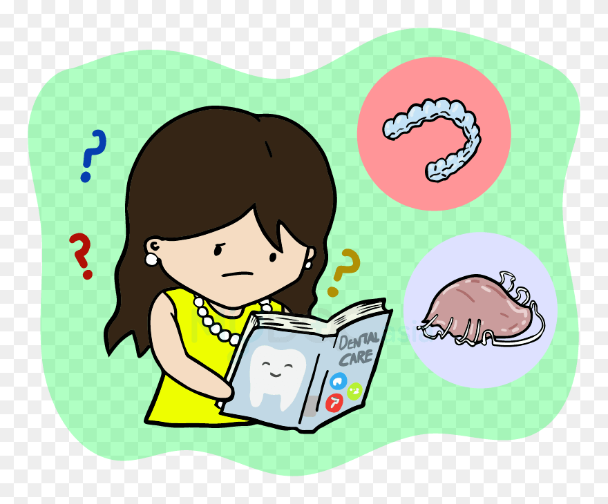 Lisa Confused With The Options For Orthodontic Treatments - Orthodontic Retainer Clip Art - Png Download