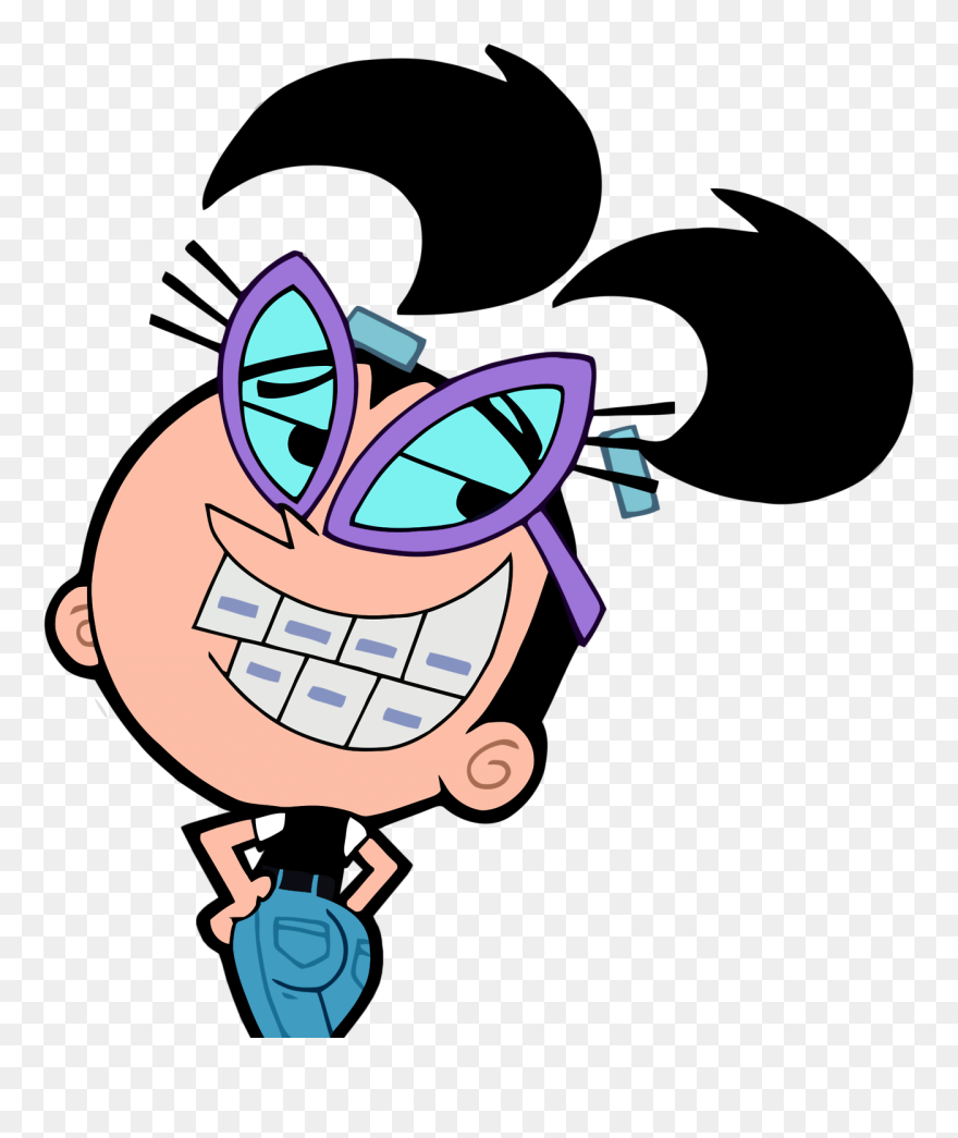 Kid Cartoon With Braces Clipart