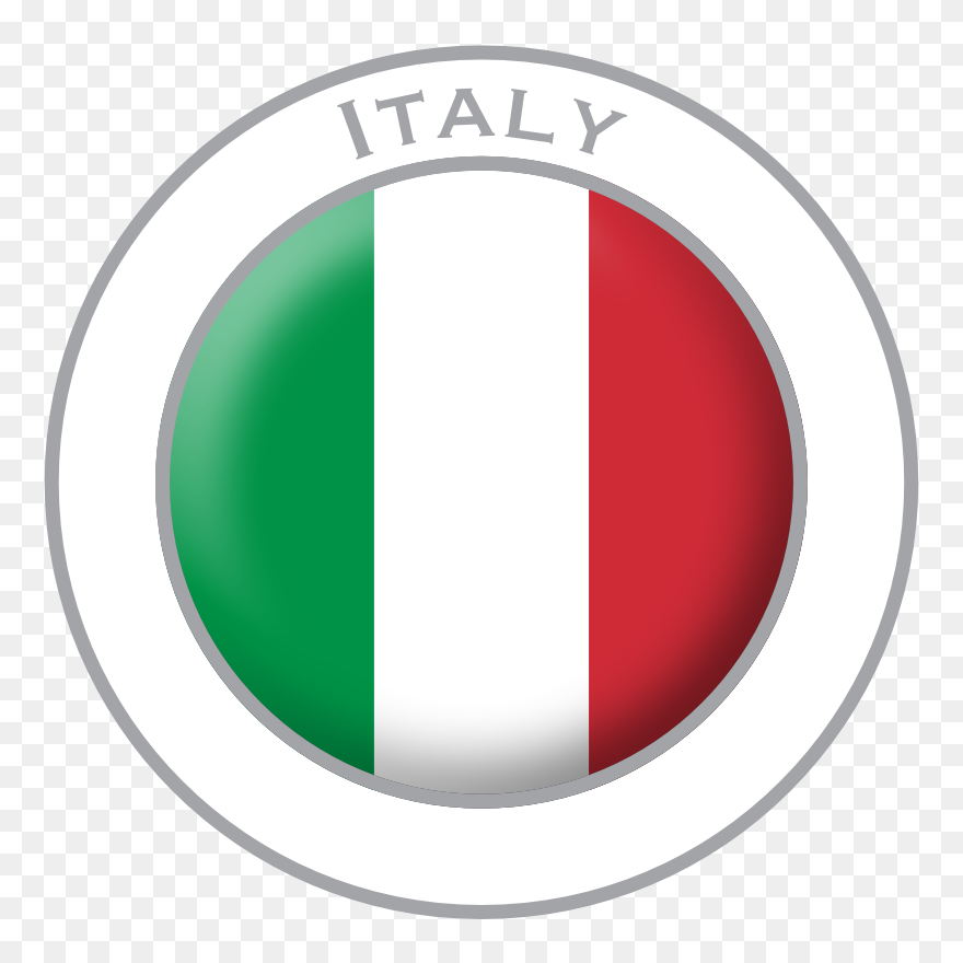 Transparent Italian Flag Png - Circle Italian Flag Transparent Clipart