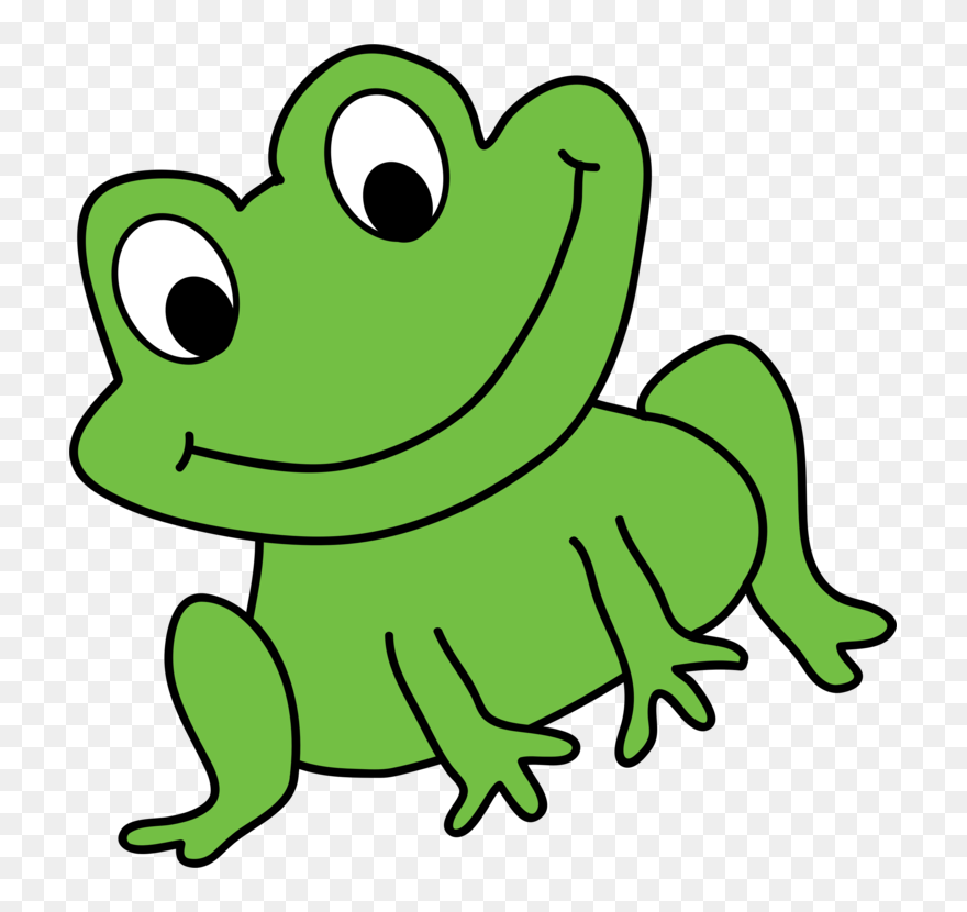 Line Art,plant,grass - Clipart Frog - Png Download