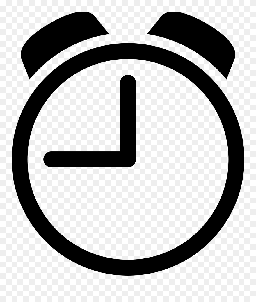 Black Clock Clipart - Png Download