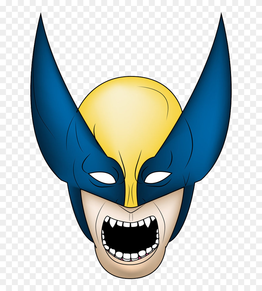 Wolverine Mask Png - Cartoon Clipart
