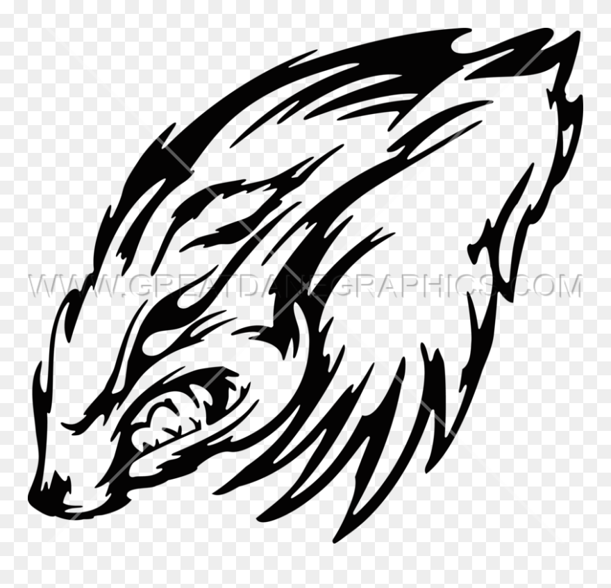 Mascot Vector Wolverine - Graphics Clipart