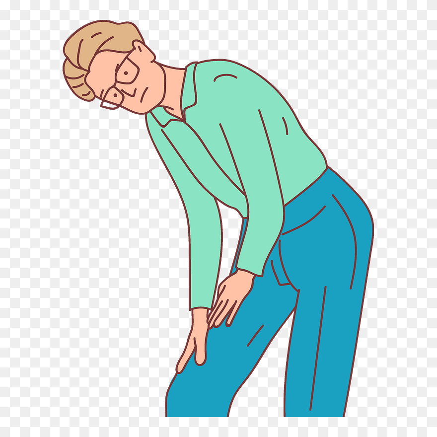 Man With Leg Pain Clipart - Png Download