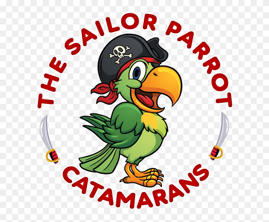 The Sailor Parrot Catamarans - Cartoon Clipart