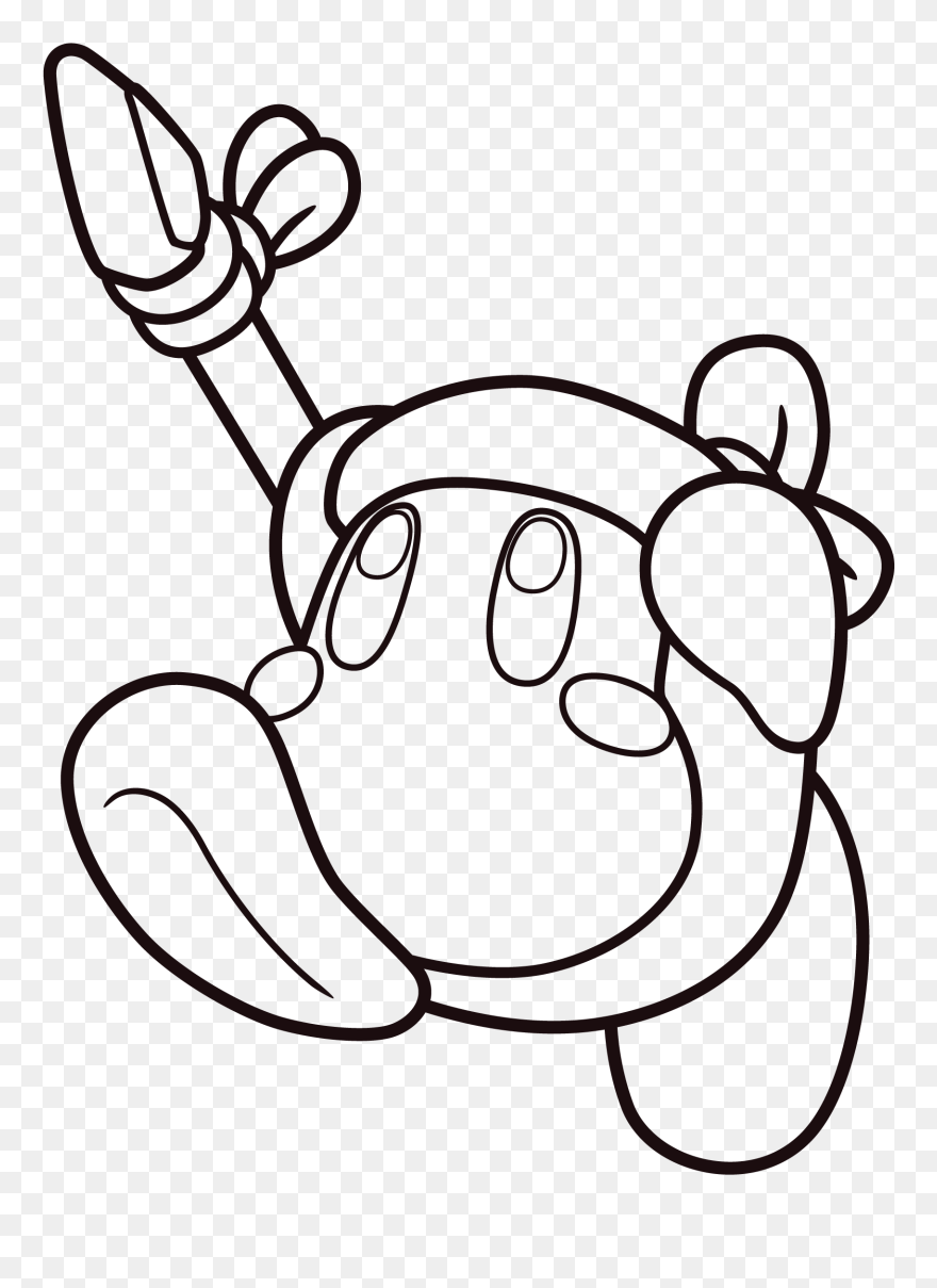 Bandana Clipart Draw - Bandana Waddle Dee Coloring Pages - Png Download