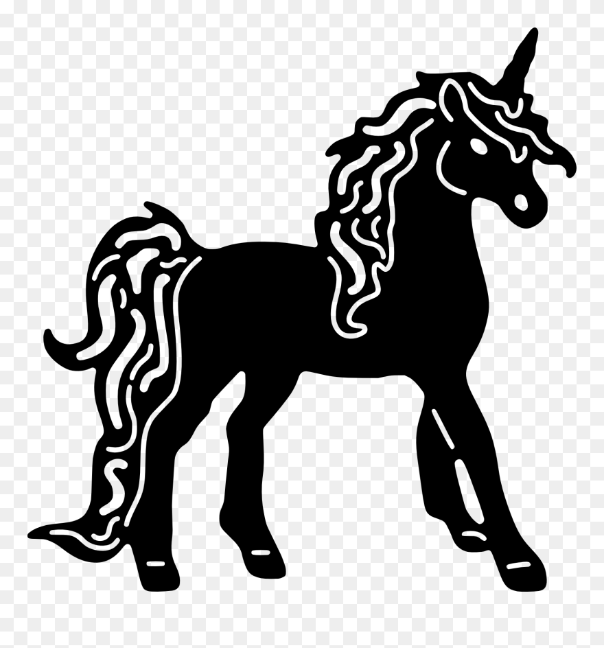 Unicorn Die Cut Cutter Clipart