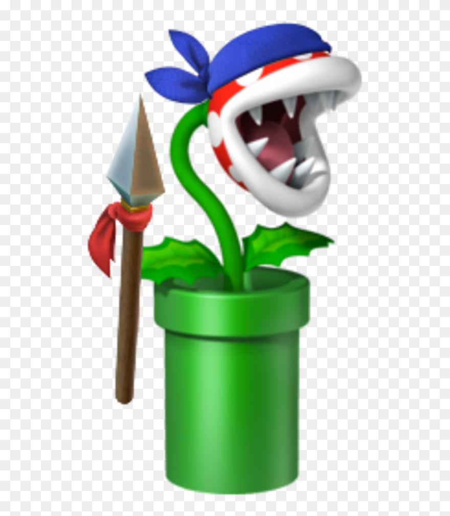New Super Mario Bros Mario Bros - Mario Piranha Plant Clipart