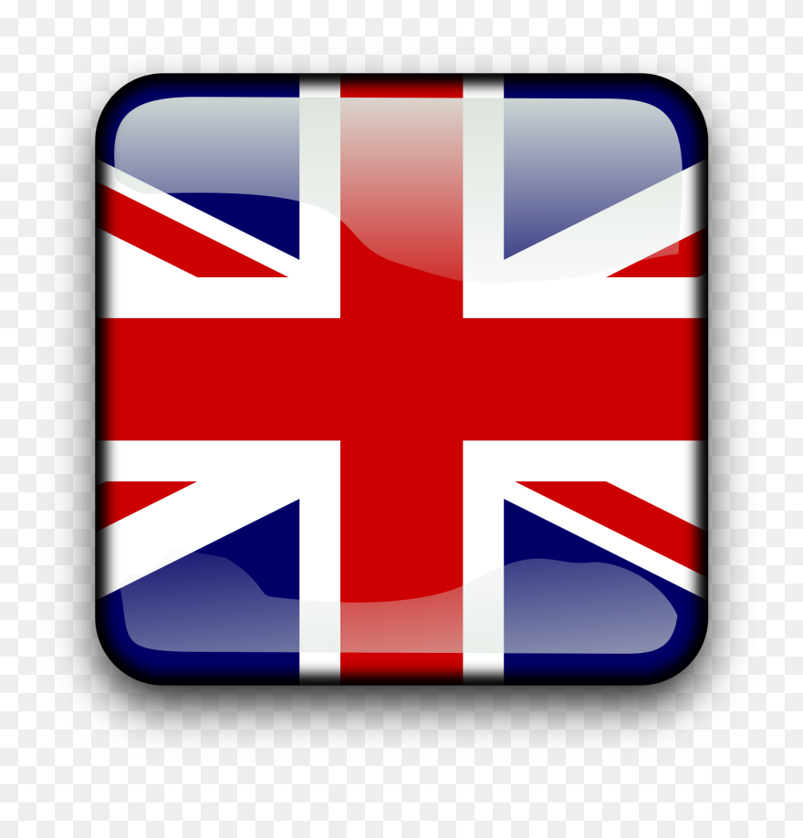Transparent Britain Clipart - Square British Flag Icon - Png Download