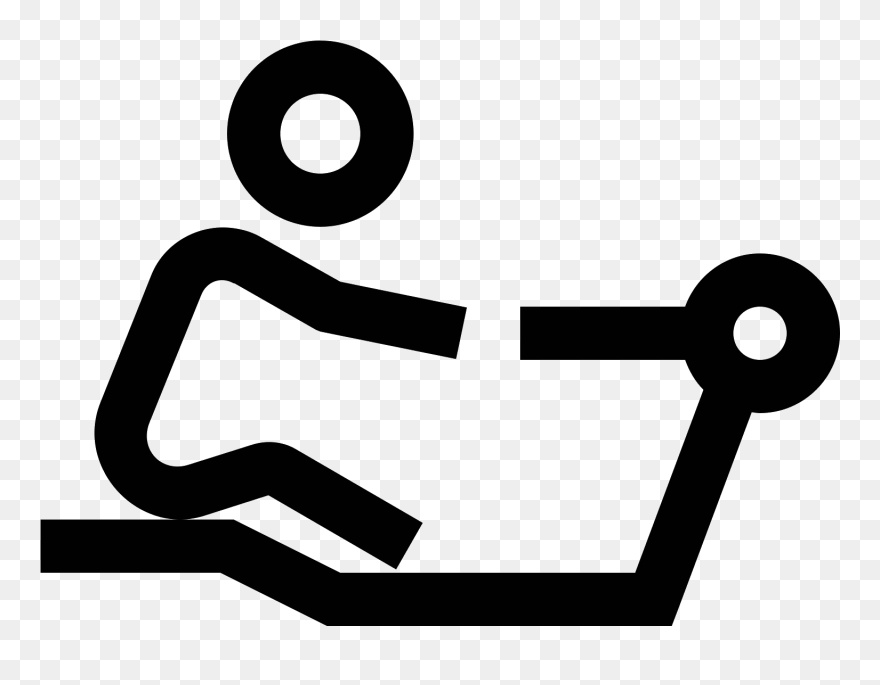 Clipart Woman Rowing - Png Download