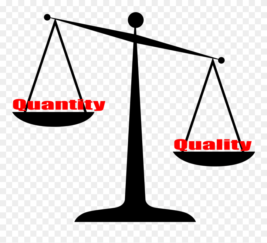 Career Potential - Quality Over Quantity Icon Clipart
