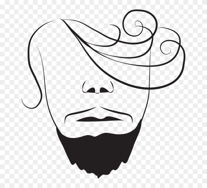 Silueta De Cabello De Hombre Png Clipart
