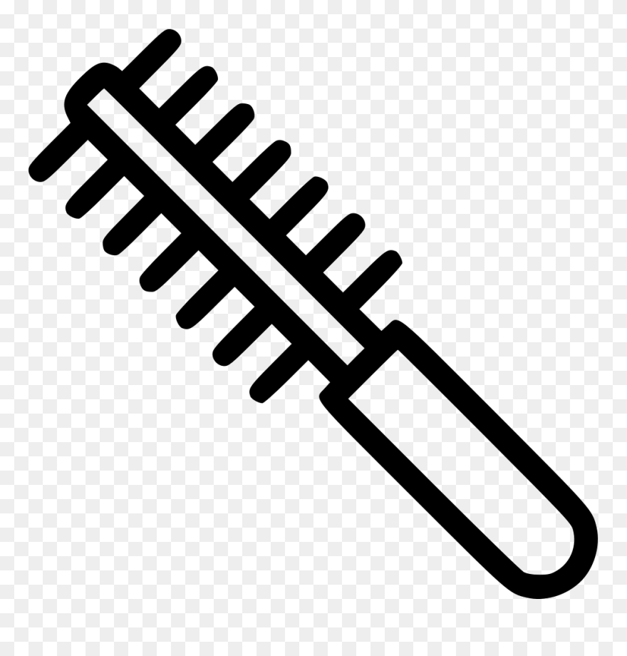 Curly Hair Comb - Product Magnifier Icon Clipart