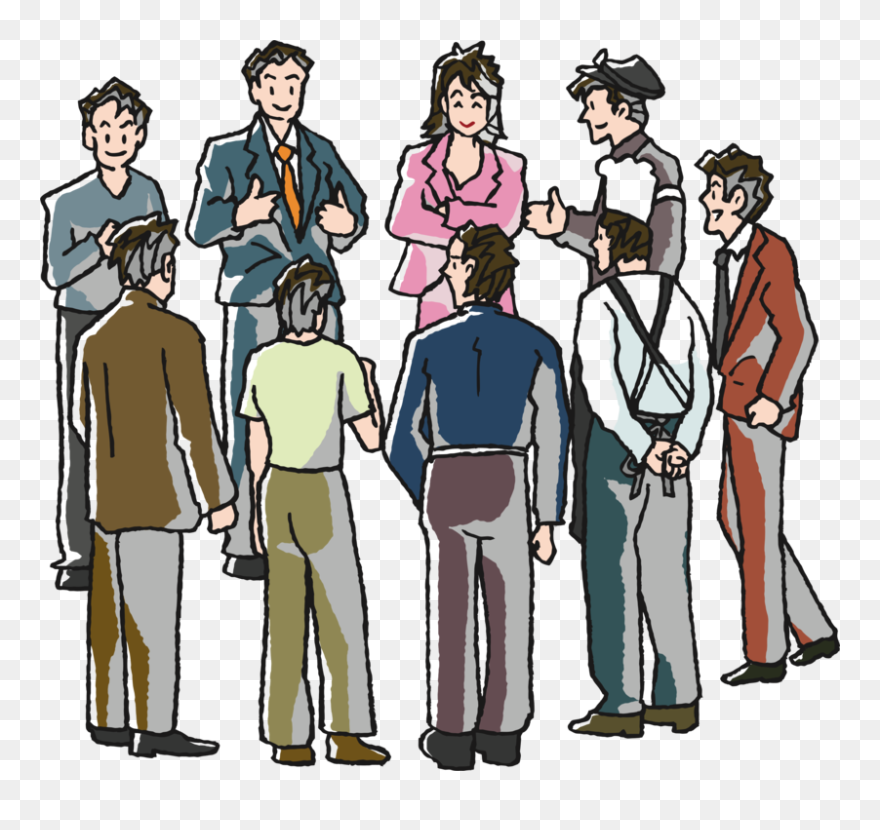 Style,social Group,uniform - Group Discussion Transparent Clipart