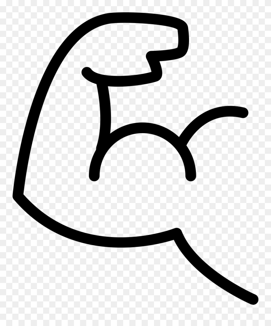 Muscles Clipart Arm Outline - Clipart Muscle Arm - Png Download
