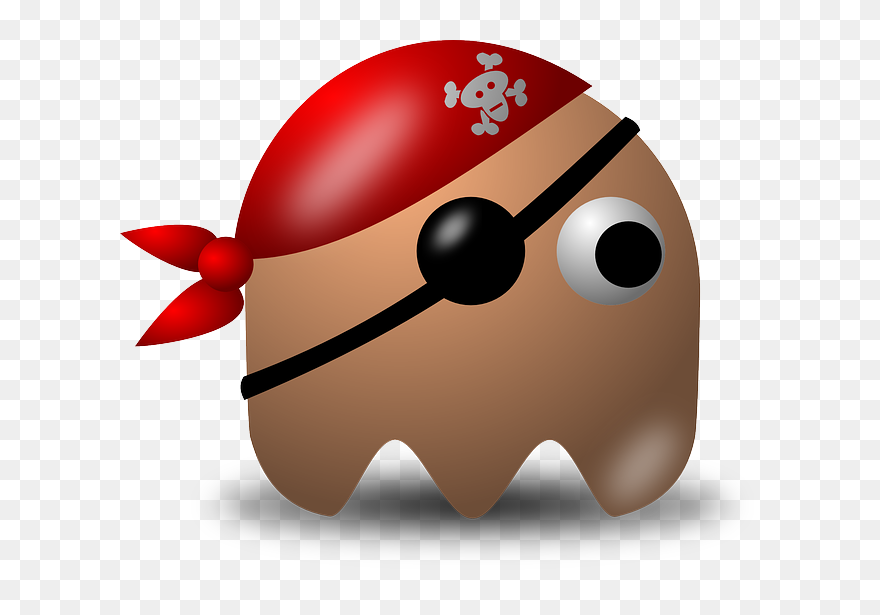 Pac-man, Pacman, Game, Computer Game, Baddie, Arcade - Happy Birthday Eye Patch Clipart